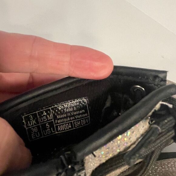 Doc Martens Glitter Embossed Boots - Picture 5 of 7